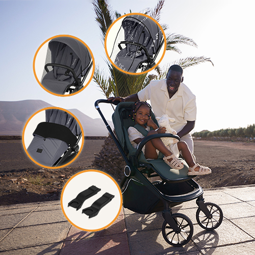 Lionelo Mika Plus Grey Stone — Buggy